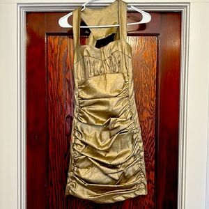 Gold Cache Cocktail Dress